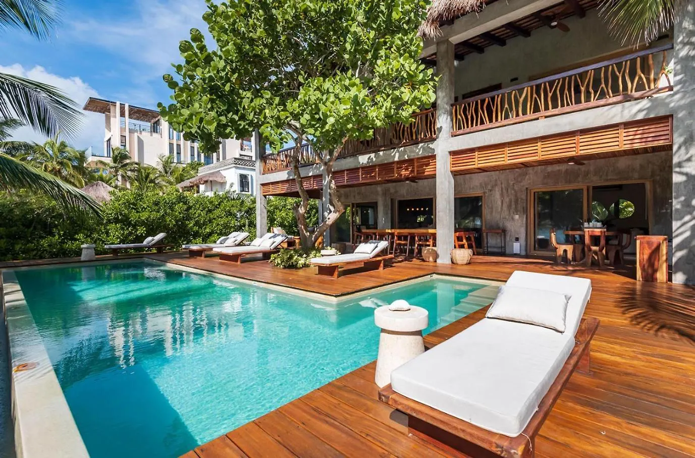 Beachfront Tankah 3 Villa For 18 Guests! Тулум
